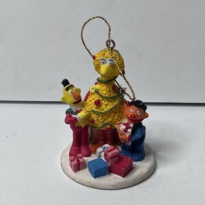 Vintage Muppets Sesame Street Big Bird Bert & Ernie Christmas Ornament